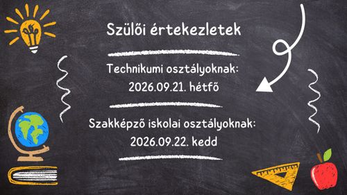 Szülői értekezletek 2026.szeptember