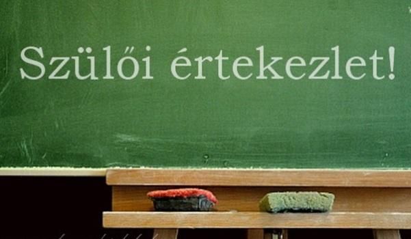 Szülői értekezletek